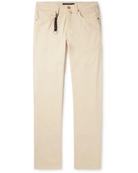 Incotex - Slim-fit Straight-leg Stretch Modal And Cotton-blend Trousers - Lyst