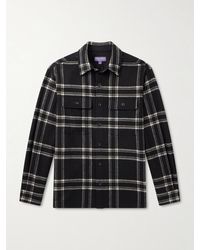 Ralph Lauren - Gable Checked Wool-Flannel Shirt - Lyst