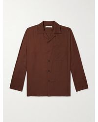 Umit Benan - Convertible-Collar Silk-Twill Shirt - Lyst