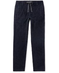 Hartford - Tanker Slim-fit Straight-leg Cotton-corduroy Drawstring Trousers - Lyst