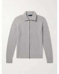 Thom Sweeney - Slim-Fit Merino Wool-Blend Zip-Up Cardigan - Lyst