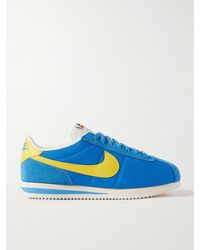 Nike - Cortez Suede And Leather-Trimmed Shell Sneakers - Lyst