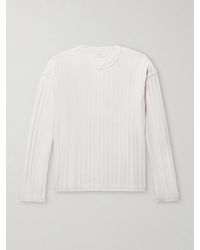 mfpen - Ribbed Cotton-Jersey T-Shirt - Lyst