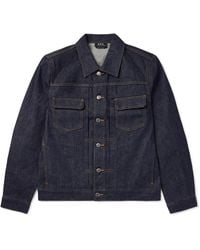 A.P.C. - Selvedge Denim Jacket - Lyst