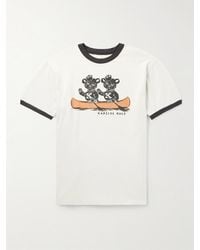 Kapital - Schmal geschnittenes T-Shirt aus Baumwoll-Jersey mit Print - Lyst