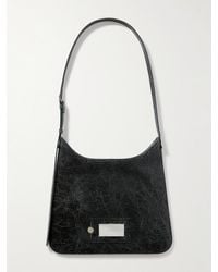 Acne Studios - Platt Cracked-leather Messenger Bag - Lyst