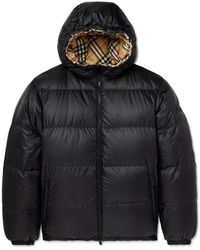 Burberry - Quilted Shell Hooded Down Jacket - Lyst