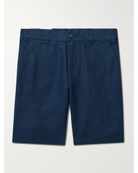 NN07 - Crown 1454 gerade geschnittene Shorts aus Leinen - Lyst