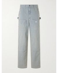 Kapital - Liberty Hickoree Lumber Straight-Leg Striped Cotton-Canvas Trousers - Lyst