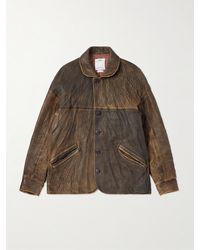 Visvim - Eton Crinkled-leather Jacket - Lyst
