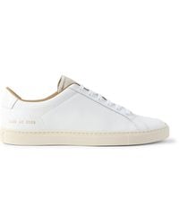 Common Projects - Retro Low Full-Grain Leather Sneakers - Lyst