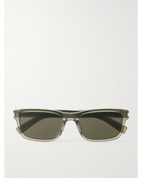 Saint Laurent - New Wave Rectangular-frame Acetate Sunglasses - Lyst