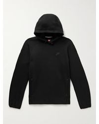 Nike - Sportswear Slim-fit Cotton-blend Tech Fleece Hoodie - Lyst
