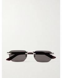 Cartier - Signature C Square-Frame-Tone And Acetate Sunglasses - Lyst