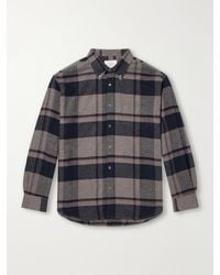 Portuguese Flannel - Lumen Oversized Checked Cotton-Flannel Shirt - Lyst
