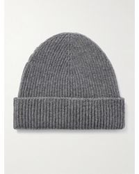 Johnstons of Elgin - Beanie aus Kaschmir in Rippstrick - Lyst