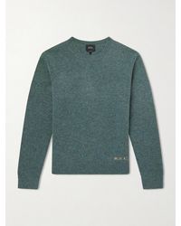 A.P.C. - Edmond Logo-Intarsia Wool Sweater - Lyst