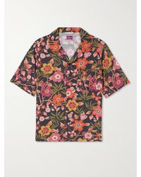 Onia - Camp-collar Floral-print Woven Shirt - Lyst