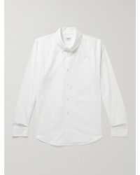 Ghiaia - Button-Down Collar Cotton-Poplin Shirt - Lyst