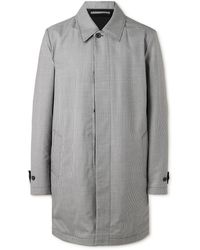 Dunhill - Reversible Houndstooth Woven Coat - Lyst