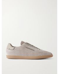 ZEGNA - 232 Leather-Trimmed Suede Sneakers - Lyst