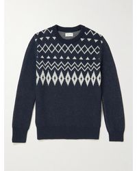 Oliver Spencer - Blenheim Slim-Fit Fair Isle Wool Sweater - Lyst