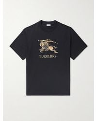 Burberry - Logo-print Cotton-jersey T-shirt - Lyst