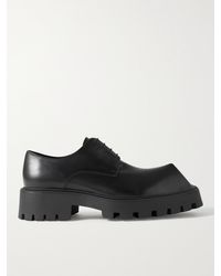 Balenciaga - Rhino Leather Derby Shoes - Lyst