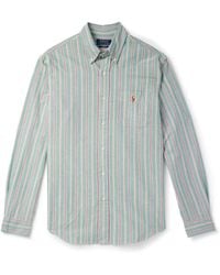 Polo Ralph Lauren - Button-down Collar Striped Cotton Oxford Shirt - Lyst