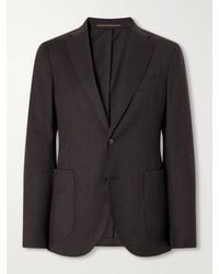 Slowear - Wool-blend Flannel Suit Jacket - Lyst