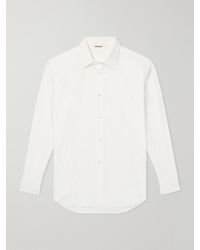 AURALEE - Finx Cotton-Poplin Shirt - Lyst