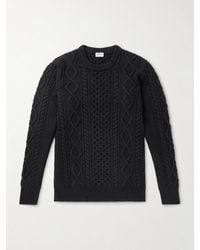 Ghiaia - Pescatore Cable-Knit Wool Sweater - Lyst