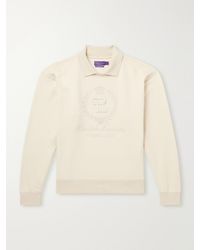 Ralph Lauren - Logo-embroidered Cotton-jersey Polo Sweatshirt - Lyst