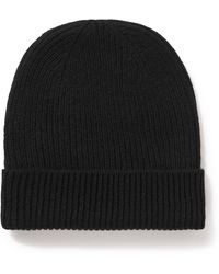 Anderson & Sheppard - Ribbed Cashmere Beanie - Lyst