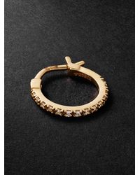 KOLOURS JEWELRY - Luna Spectra Small 14-Karat Diamond Single Hoop Earring - Lyst