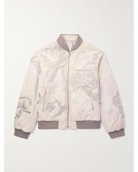 Dries Van Noten - Wendbare Bomberjacke aus Baumwolle und Lamé mit Blumenprint und Stickereien - Lyst