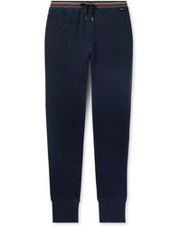 Paul Smith - Tapered Striped Cotton-jersey Sweatpants - Lyst