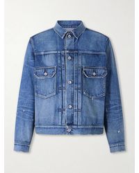 Sacai - Beyondexx Distressed Denim Jacket - Lyst