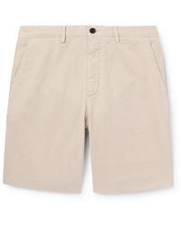 MR P. - Straight-leg Garment-dyed Cotton-blend Twill Bermuda Shorts - Lyst