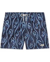 Bather - Straight-leg Mid-length Printed Recycled Swim Shorts - Lyst