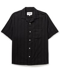 Corridor NYC - Camp-collar Striped Cotton-seersucker Shirt - Lyst