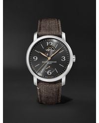 Baume & Mercier - Classima Automatic 42mm Stainless Steel And Canvas Watch - Lyst