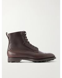 Edward Green - Galway Cap-Toe Leather Boots - Lyst
