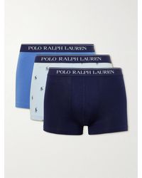 Polo Ralph Lauren - Three-pack Stretch-cotton Jersey Boxer Briefs - Lyst