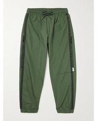 WTAPS - Straight-Leg Grosgrain-Trimmed Cotton-Blend Shell Sweatpants - Lyst