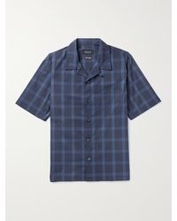 Howlin' - Cocktail Camp-collar Checked Cotton-blend Ripstop Shirt - Lyst