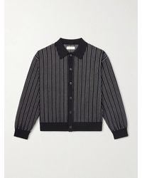mfpen - Formal Striped Ribbed Cotton Cardigan - Lyst