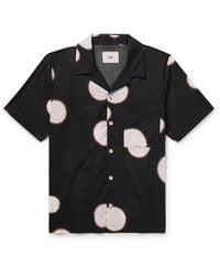 Folk - Convertible-collar Polka-dot Cotton-voile Shirt - Lyst