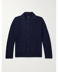 Rubinacci - Waffle-Knit Cashmere Cardigan - Lyst