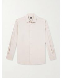 ZEGNA - Garment-Dyed Mulberry Silk Shirt - Lyst